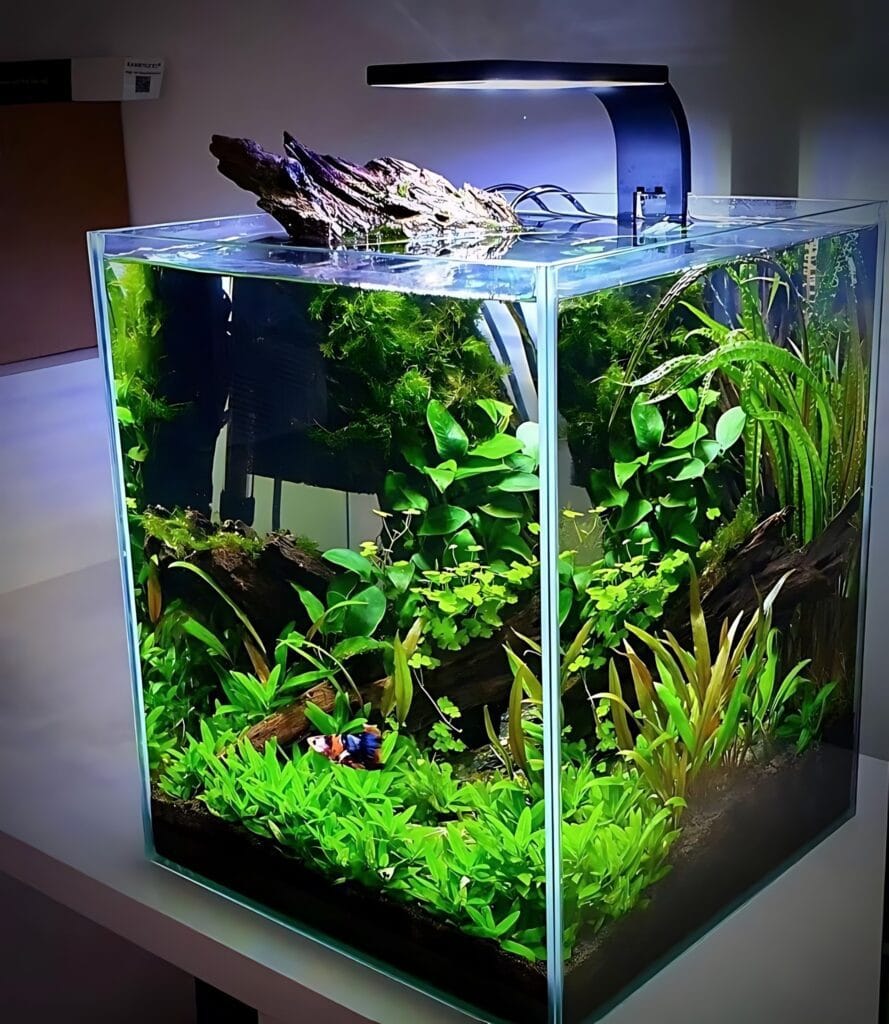 betta nano aquarium setup Delhi NCR small desktop tank