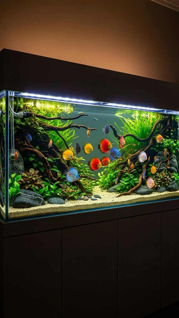planted discus aquarium