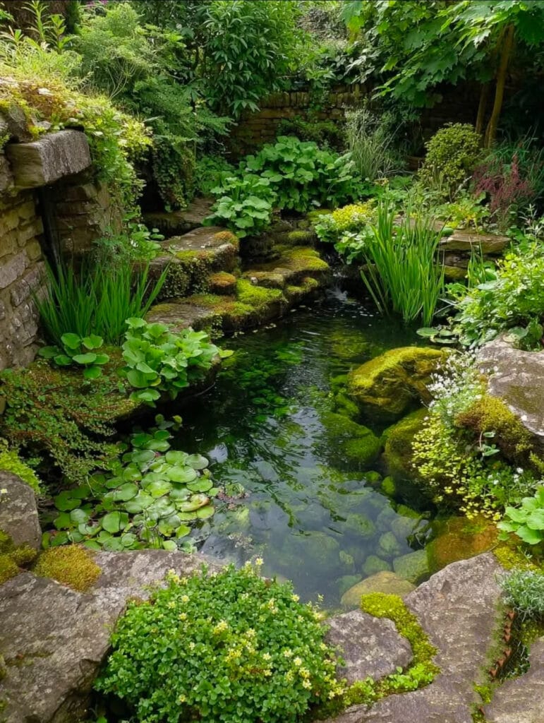 outdoor turtle pond