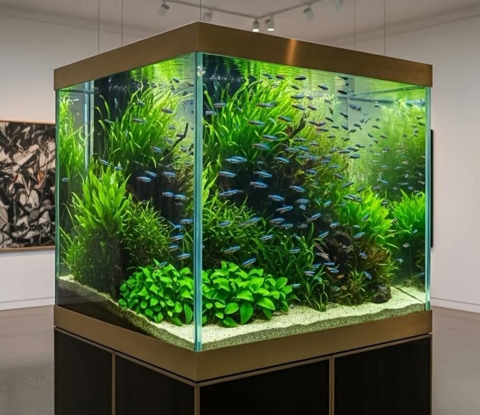 ProHobby Ecological Systems Framework showing how energy flow, microbial ecology, hydrodynamics, substrate chemistry and biological load interact to determine stability in aquarium ecosystems