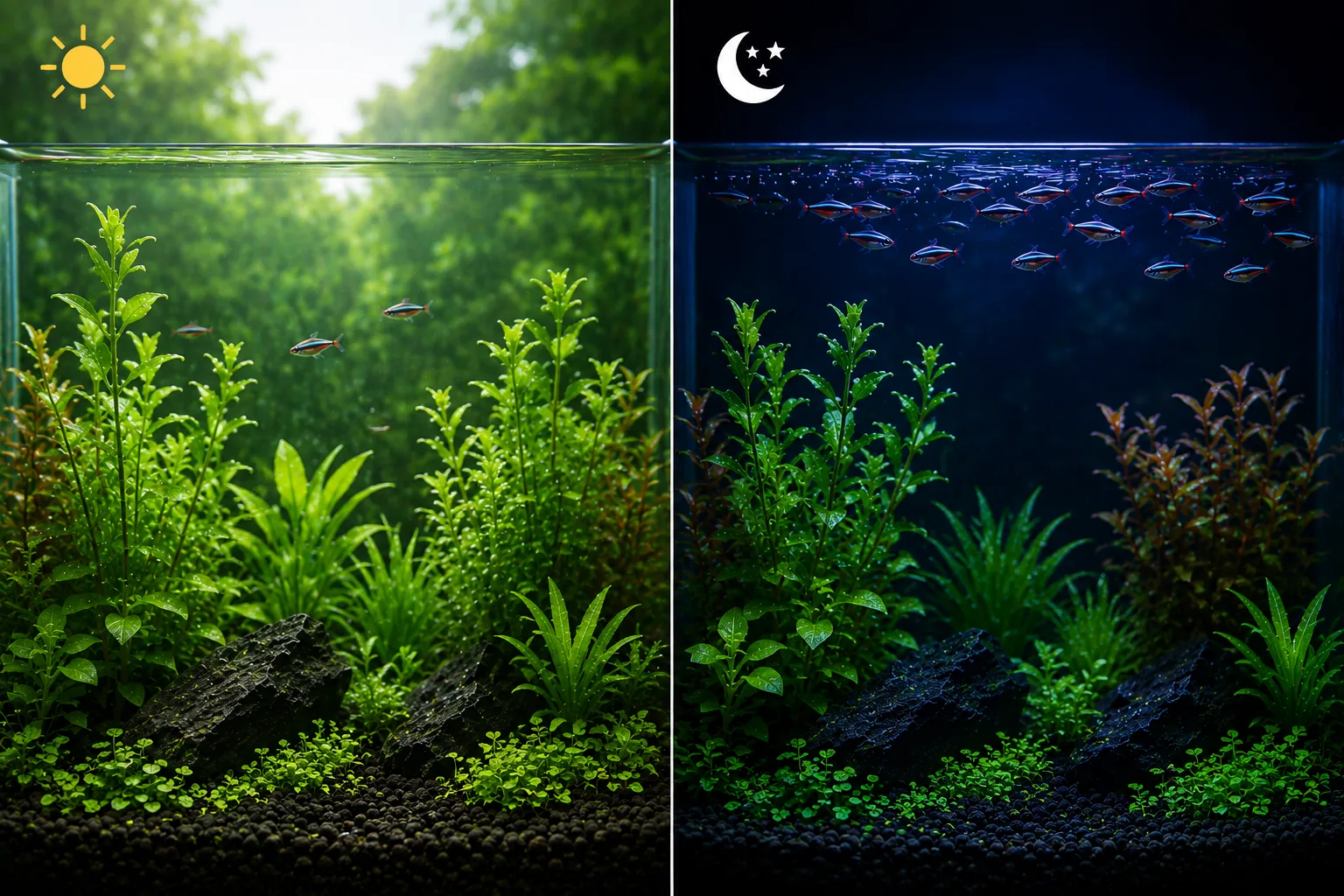 Aquarium dissolved oxygen management