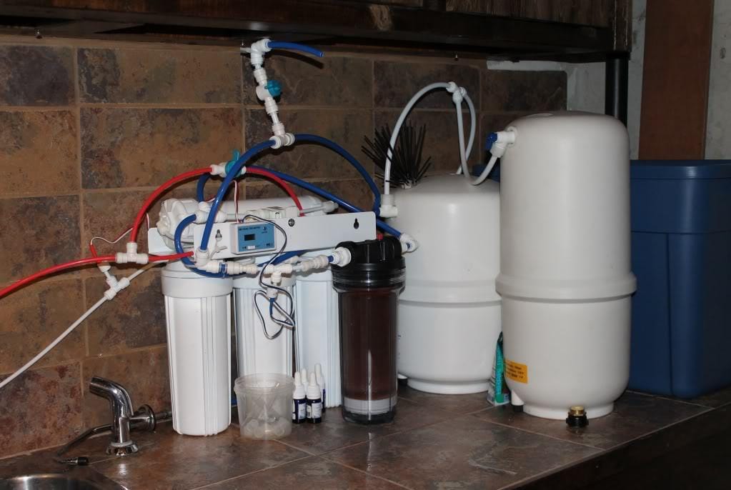 RO water and tap water mixing for aquariums in Delhi NCR showing TDS and hardness control