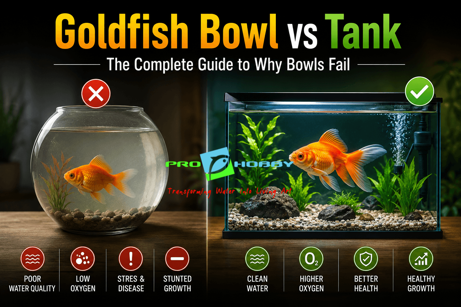 goldfish bowl vs tank prohobby
