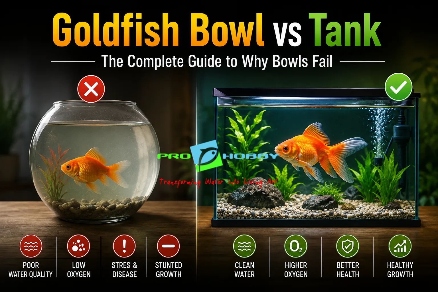 goldfish bowl vs tank prohobby