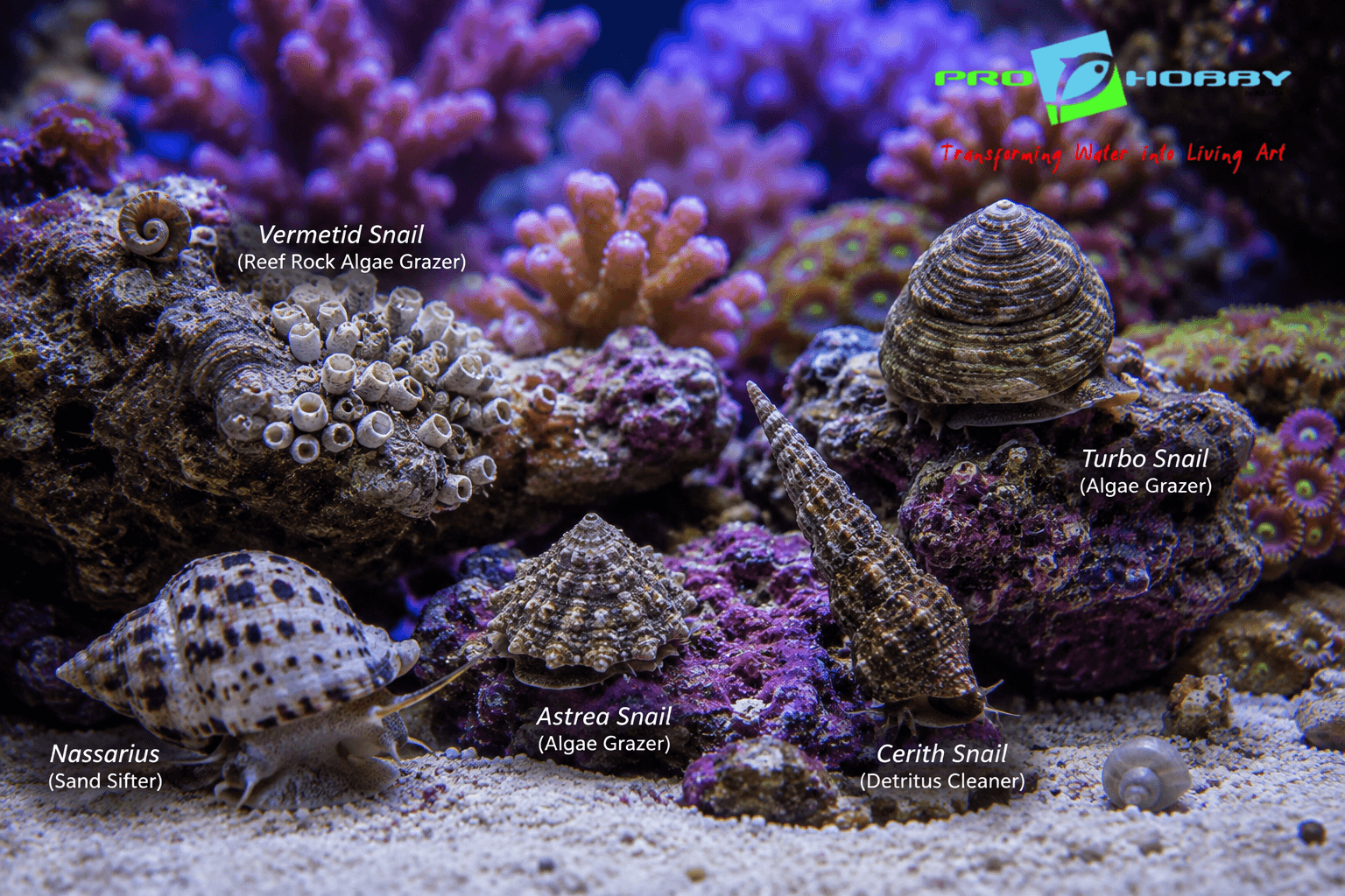 marine reef snails